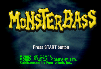 Monster Bass! Title Screen